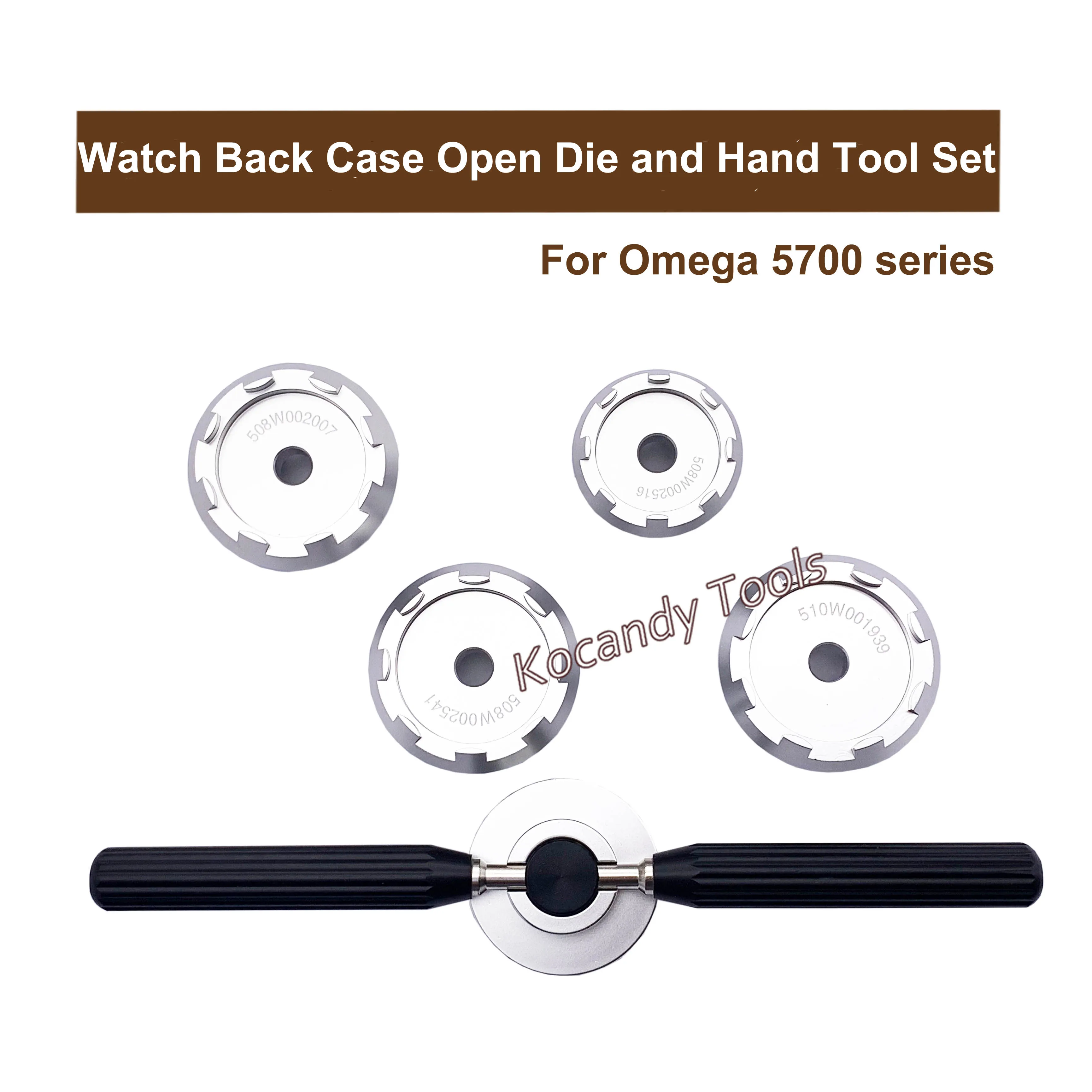 Professional Watch Back Case Open Dies and Hand Tools Set for Omega 5700 Series 508 510 Cal. 8800 Watch Repair Tools