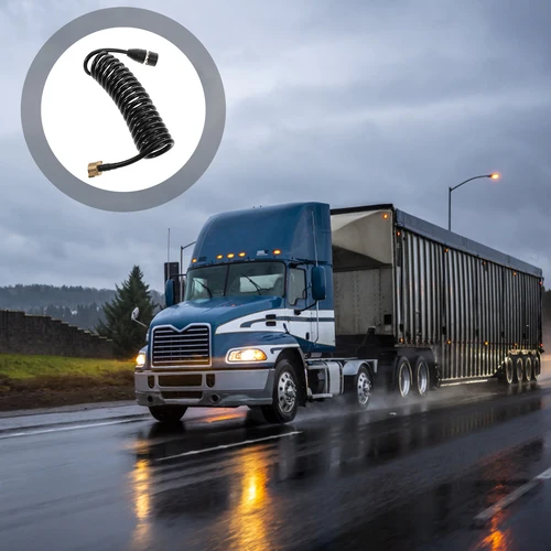 Imagen 2 del producto Manguera de cilindro de aire para camión, accesorios de tubería de drenaje de motor de alta resistencia, tuerca de cobre de conexión rápida, tubo de válvula de admisión Compatible Universal