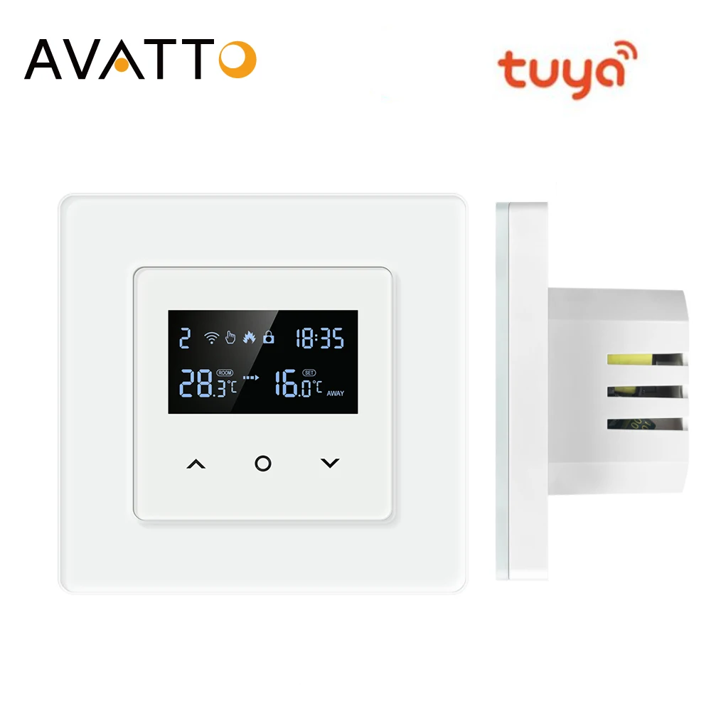 AVATTO WiFi Smart Thermostat Temperature Controller,Tuya Thermostat Electric/Water/Water Gas Heating Works for Alexa Google Home