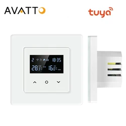 Avatto-スマートwifiサーモスタット,電気水ガスヒーター,alexa,Google Home, Tuyaと互換性があります