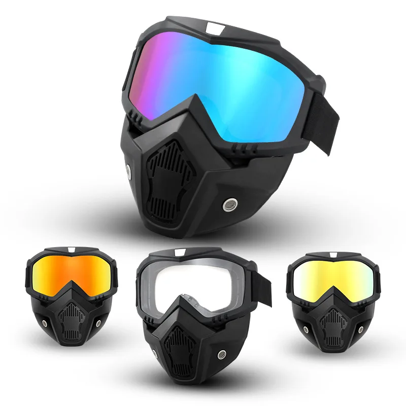 

Outdoor Sport Windproof Mask Goggle HD Motorcycle Glasses Snowboard Eyewear Riding Motocross Summer UV Protection Sunglasses