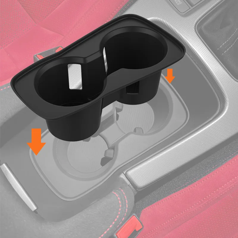 سيارة الداخلية غطاء كوب لاصق من السيليكون مركز التحكم المضادة للانزلاق ومضادة للتسرب كأس حصيرة ل 2022-2025 هوندا سيفيك FL5 #6