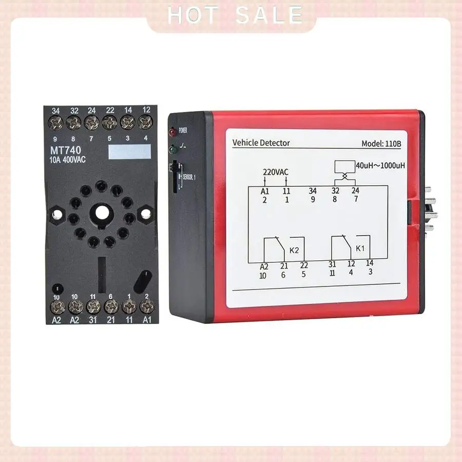 24-Hour Delivery 110B Vehicle Detector AC220V Single Channel Inductive Vehicle Loop Detector For Car Parking Lot Access Control