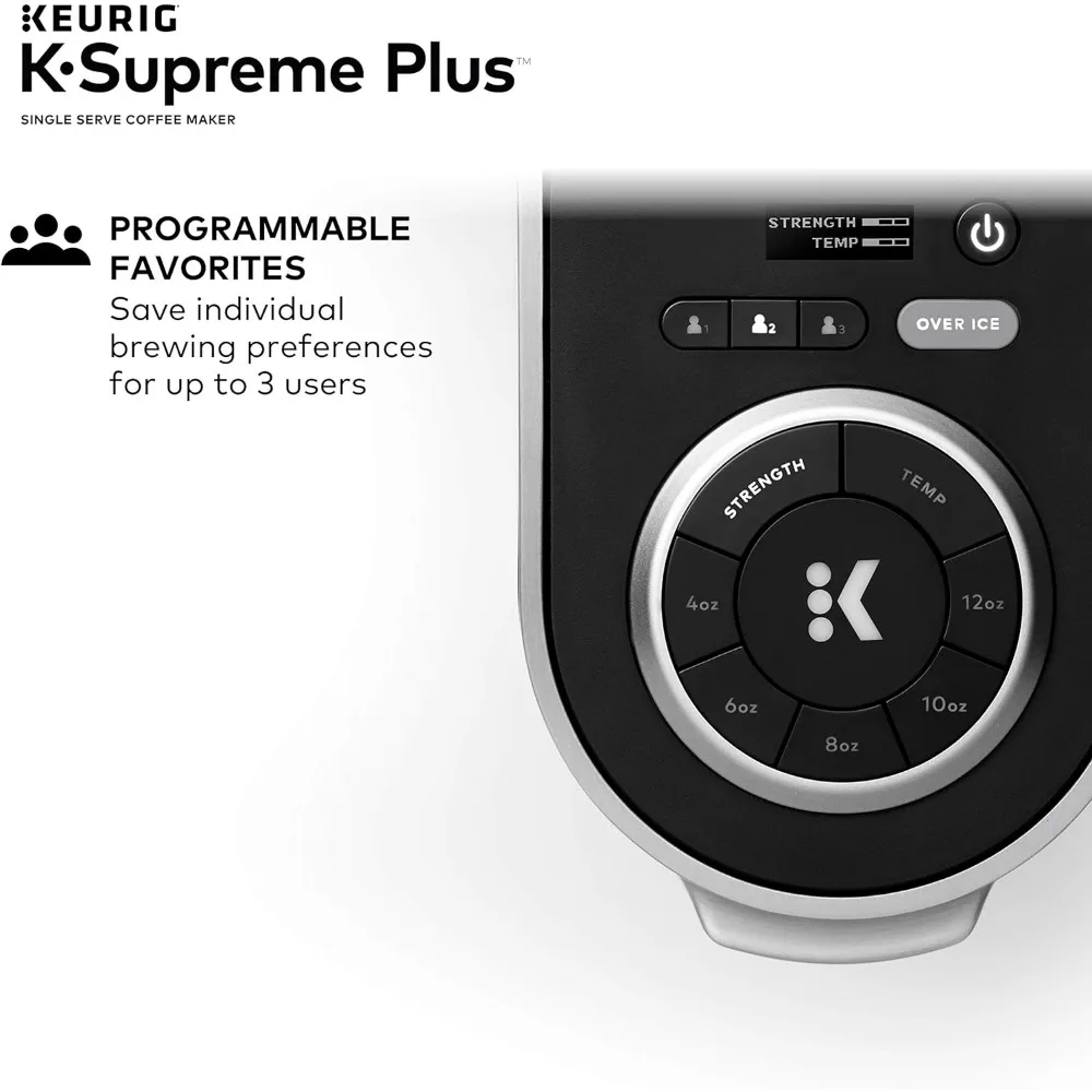 Keurig® K-Supreme Plus Single Serve K-Cup Pod Coffee Maker, MultiStream Technology, Stainless Steel