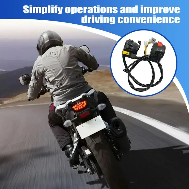 Motorcycle Switches Motorbike Horn Button Turn S ignal Light Start Handlebar Controller S witch For Scooter BZKG-AX-4/GD110