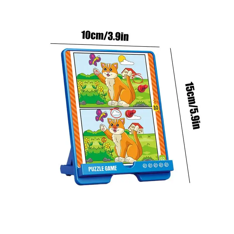 Family Card Game Difference Picture Game Educational Interactive Funny Kids Toys For Girl School Preschoolers Home Playtime Boy