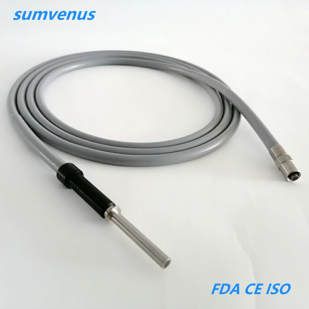 Medical Surgical Storz Φ4.8  500 degree Temperature Resistance 300W 350W Xenon Light Source Endoscope Optical Fiber Cable