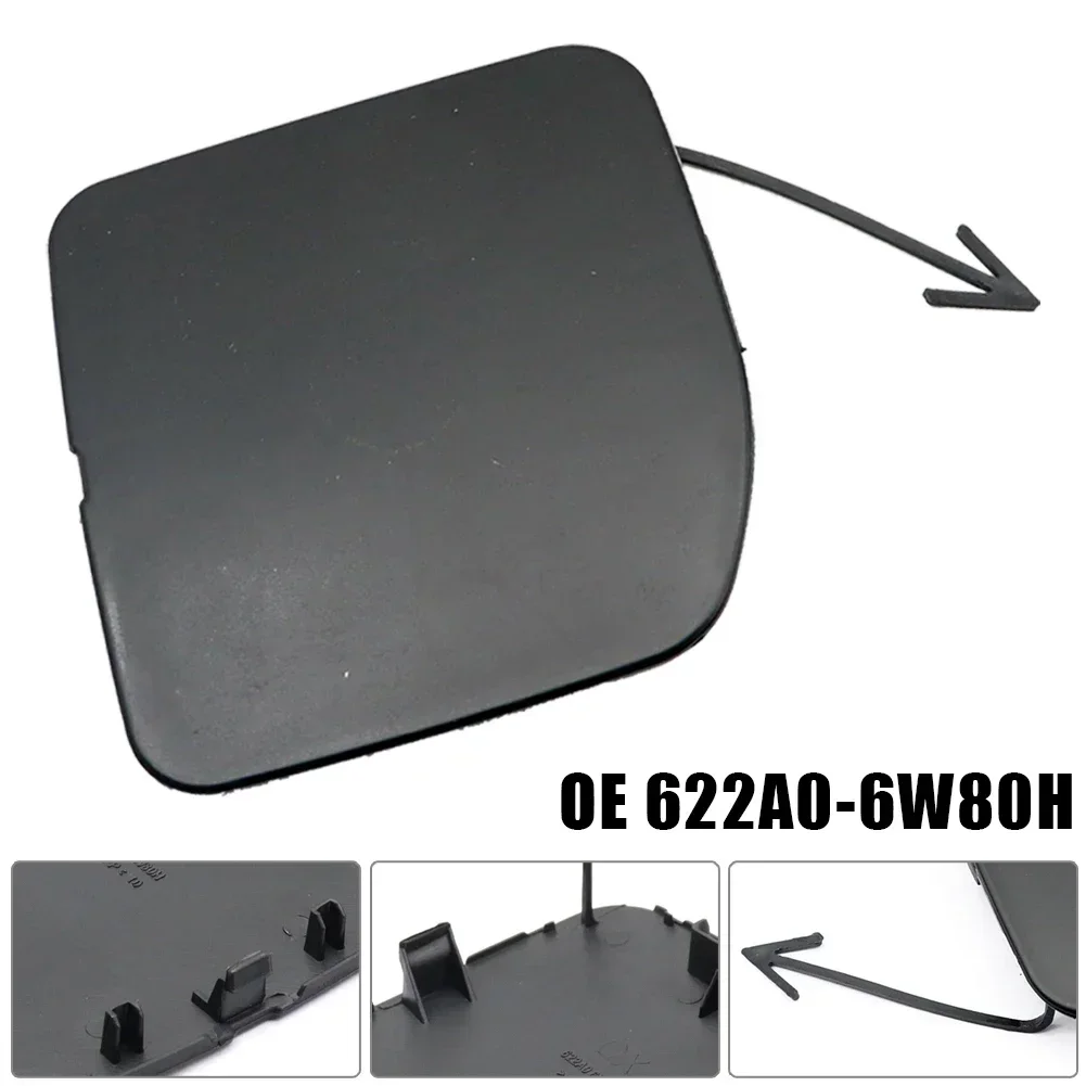 

Carhome 1 X Car Bumper Tow Hook Cover Lid Black (Unpainted) ABS For Nissan Versa Sedan 2015-2016 High Quality Exterior Car Parts