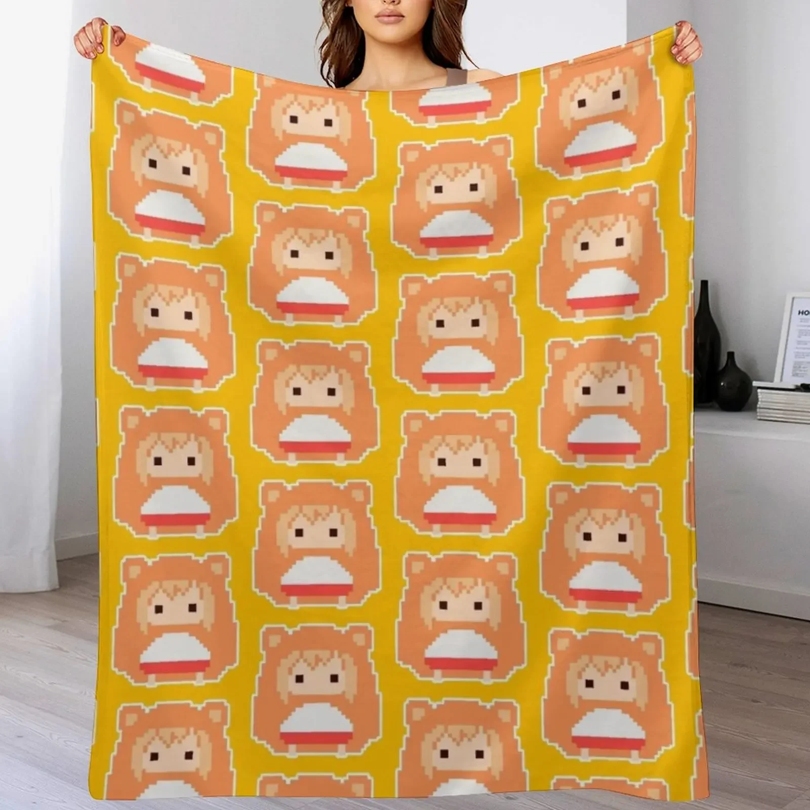

8bit Umaru Chan Throw Blanket Cozy Warm Blanket for Bed Room Decor