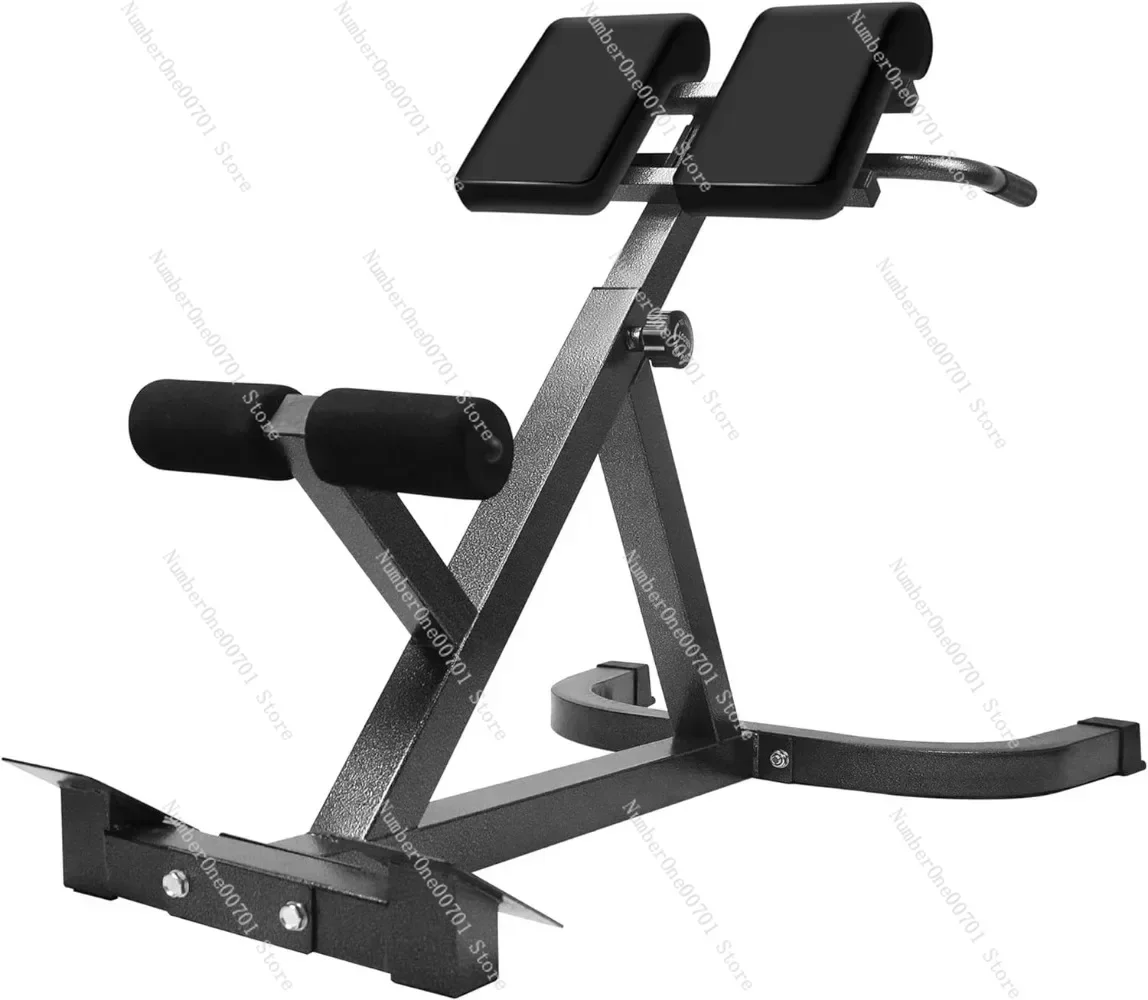 Roman Chair Back Extension Machine - Lower Back Hyperextension Bench - Adjustable Exercise Equipment for Hamstring