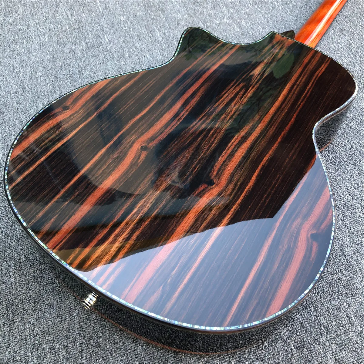 41 Inch Orange Solid Spruce PS14 Acoustic Guitar Abalone Inlays Ebony Fingrerboard Cocobolo Body