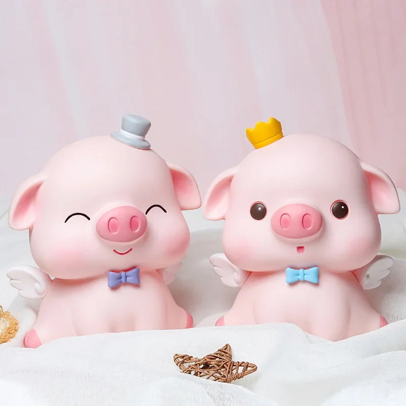 Kids Cute Money Boxes Euro Coin Pig Lucky Mini Saving Mystery Piggy Bank Shop Children Gift Family Spaarpot Home Decoration