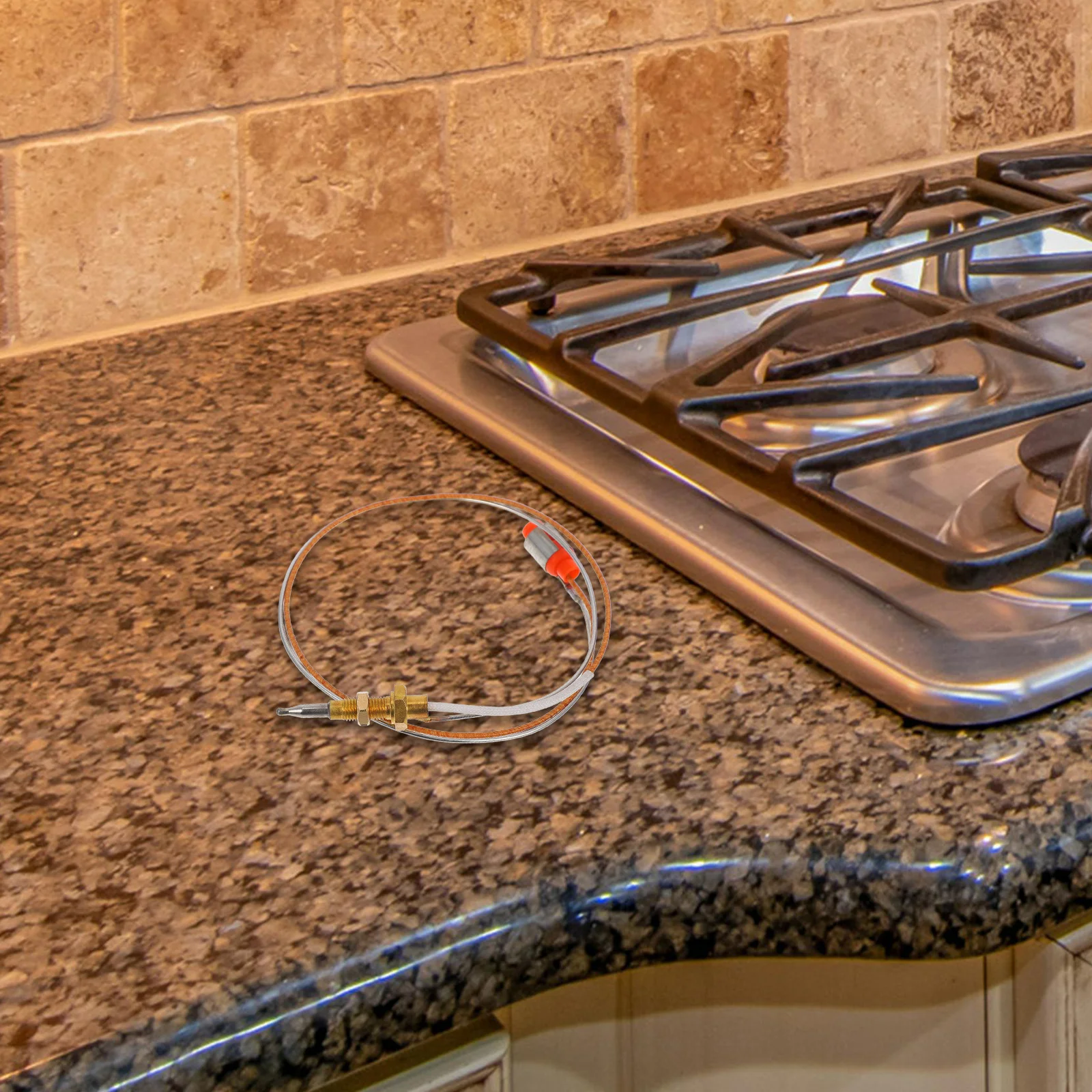 

Thermocouple 40Cm Wire Clip Mounted Safety Flame Failure Device for Gas Stove Bbq Grill Fireplace Replacement Grill Igniter