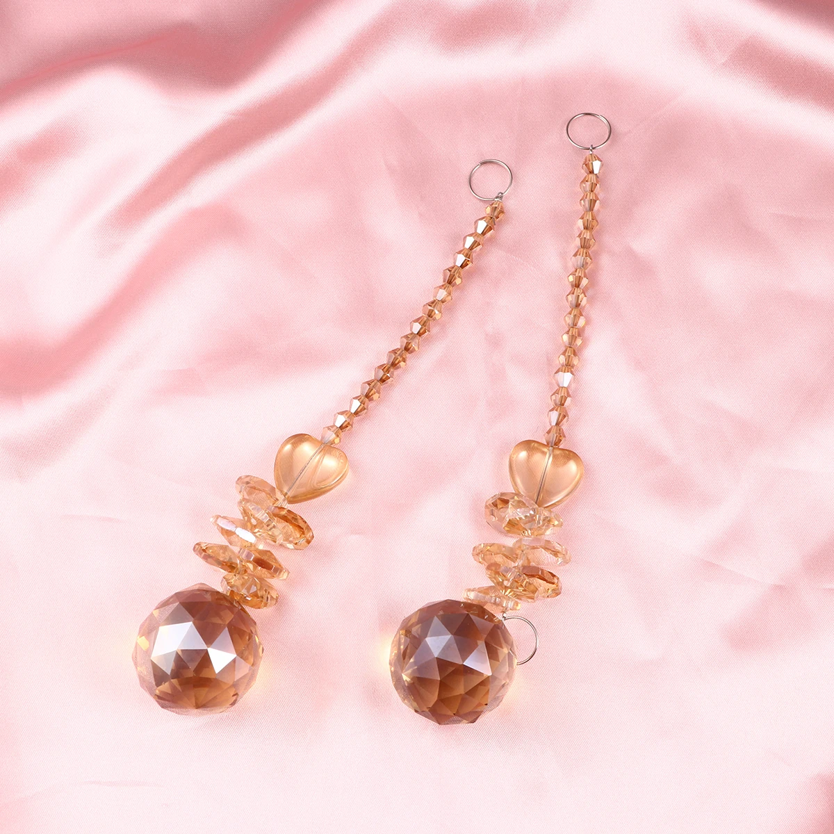 

2 шт., хрустальный шар, подвесные призмы, Радужное окно, Ловец солнца, восьмиугольная чакра, занавеска, украшение, люстра, кристаллы