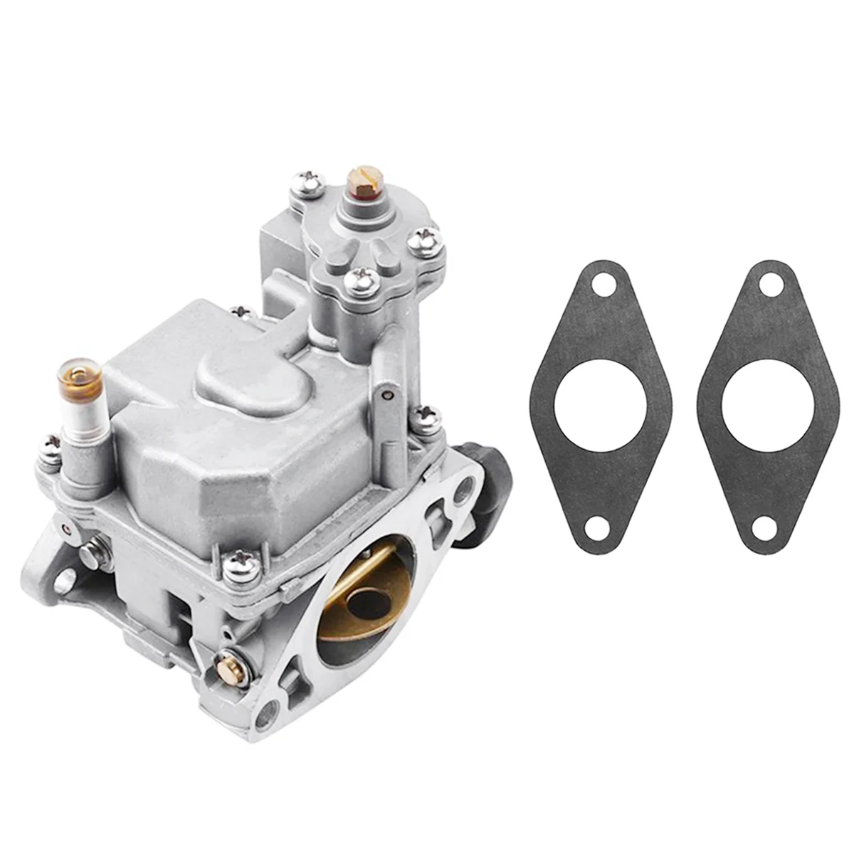 

Outboard Motors Engine 66M-14301-12 Carburetor Assy with Gaskets (2 Pcs) 66M-13646-00 for Yamaha 4 Stroke 15Hp F15