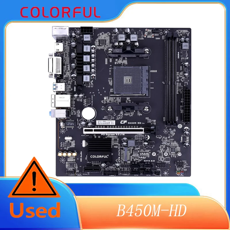 

Красочная материнская плата B450M-HD V14 Micro-ATX AMD B450 DDR4 32G PCI-E 3.0 AM4