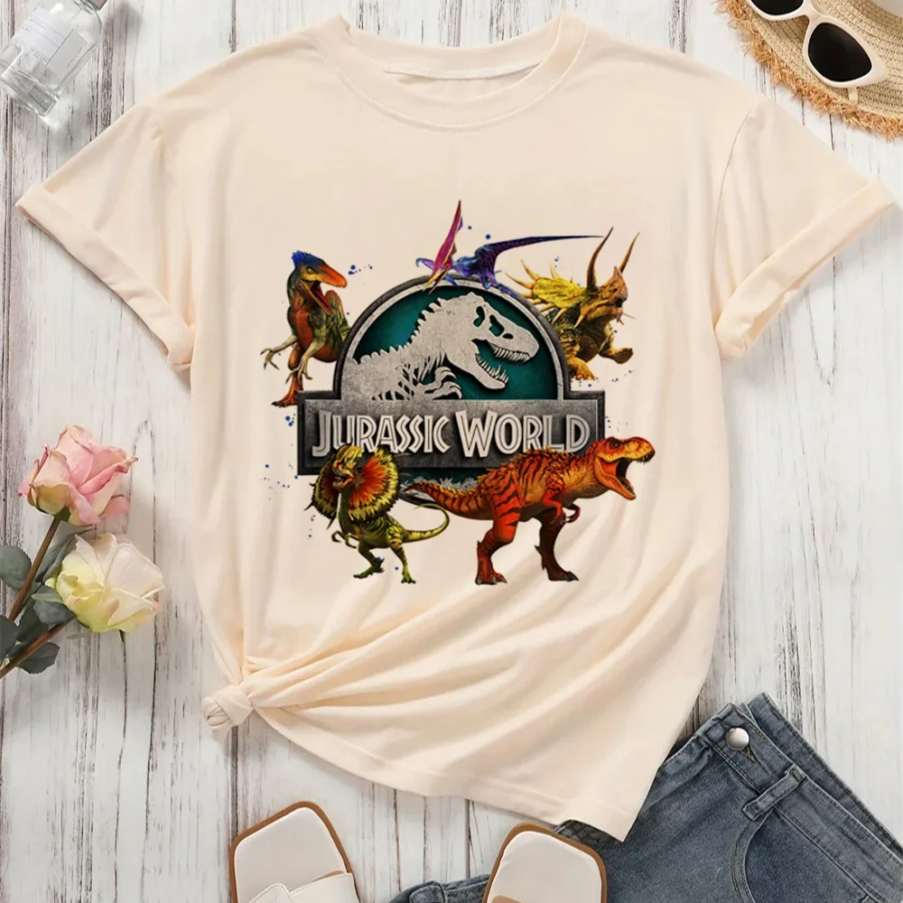 Jurassic Park maglietta femminile Trendy Psichedelico Grunge Y2k Pastello anni 2000 maglietta Grafica anni 2000 Pastello anime Vintage