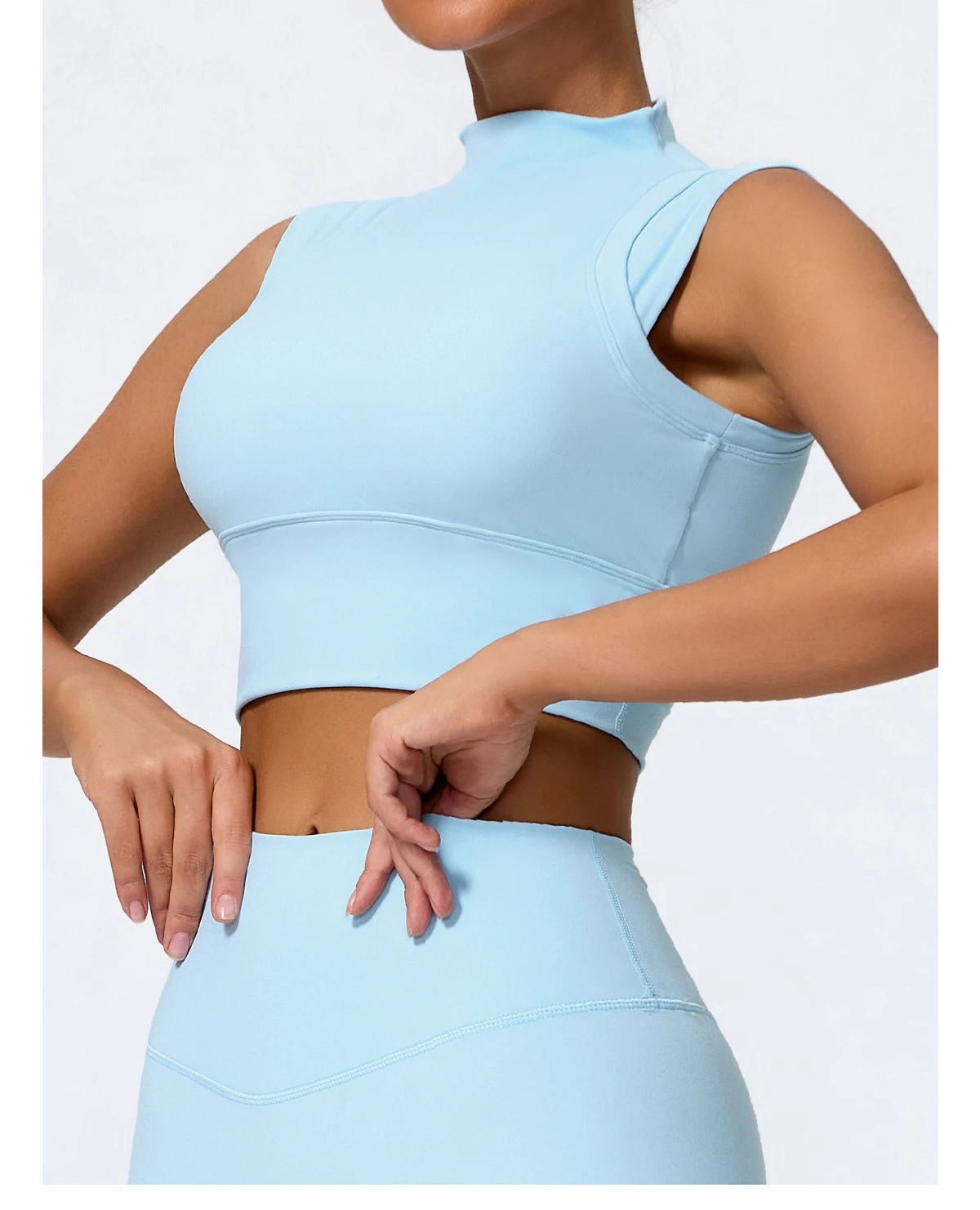 High Impact Gym Top Weibliche Push-Up Sport-Bh Yoga Kleidung Sport Weste Frauen Workout Crop Top Weibliche Stoßfest Büstenhalter Frauen – Detail 13