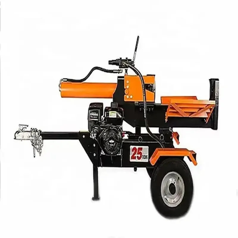 2026 Hot Diesel Petrol Engine Hydraulic Wood 28T Log Splitter Forestry Machine Wood Log Splitter