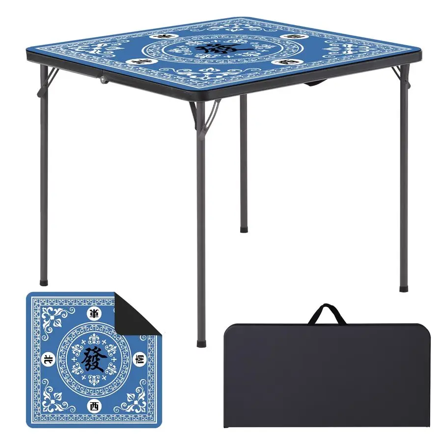 

Квадратный складной стол с ручкой, пластиковый портативный стол емкостью 330 фунтов, складной дизайн для кемпинга в помещении, вечеринок, пикников