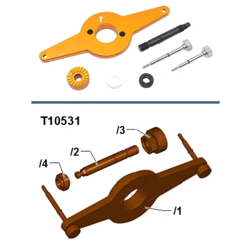 OEM T10531 Vibration Damper Removal Tool Crankshaft Pulley Disassembly Shock Absorber For Audi Skoda VW 1.8 2.0 4V TFSi EA888