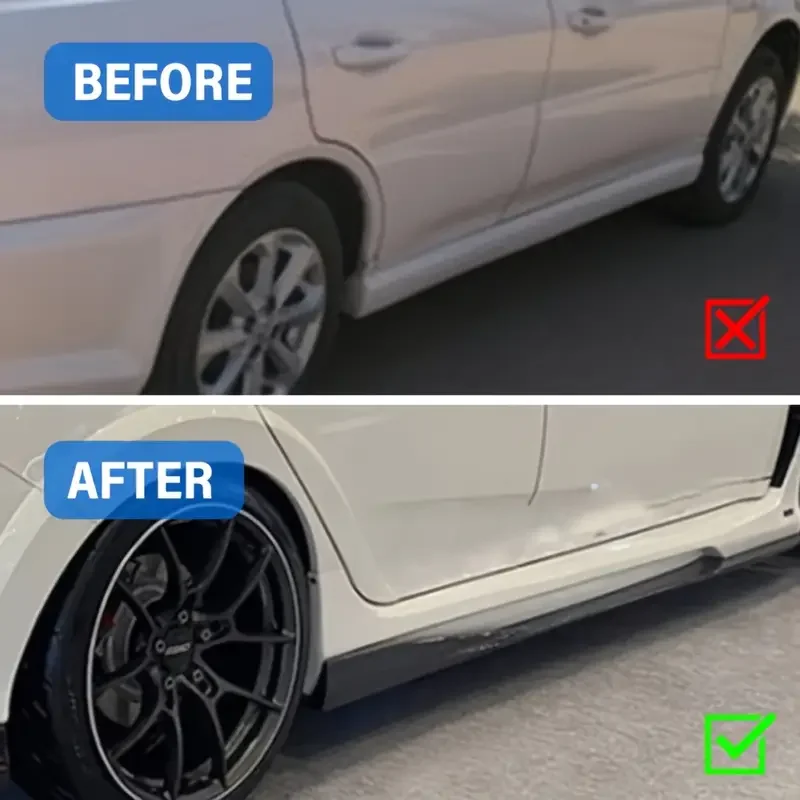 

2Pcs Carbon Fiber Car Side Skirt Rocker Splitter Winglet Side Wing Bumper Lip Bumper Exterior Universal Car Body Styling Parts