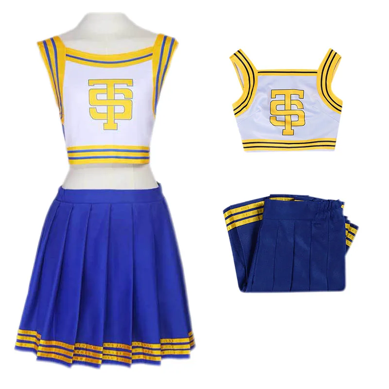 

New Taylor Cosplay Costume Shake It Off Cheerleader Uniform Swift High School Halloween Cheerleading Crop Top With Skirt Outfit