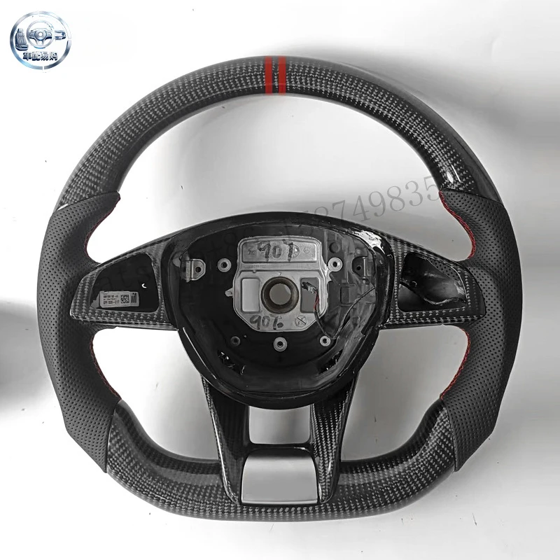 Carbon Fiber Steering Wheel Fit For A45 C43 C63 E63 S63 W205 W213 W222 cls glc gle gls A C E G V Class e53 E63 S550 S63 G55 G500