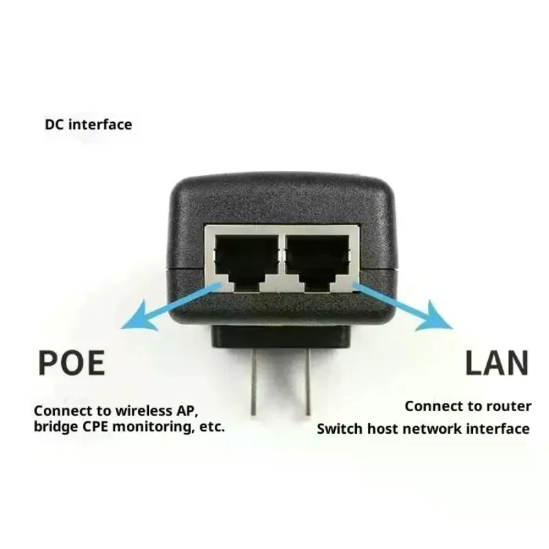 POE Adapter For Router Repeater 24V 1A | 48V 0.5A For POE Splitter Power Injector Ethernet Adapter Power Supply Charger US Plug