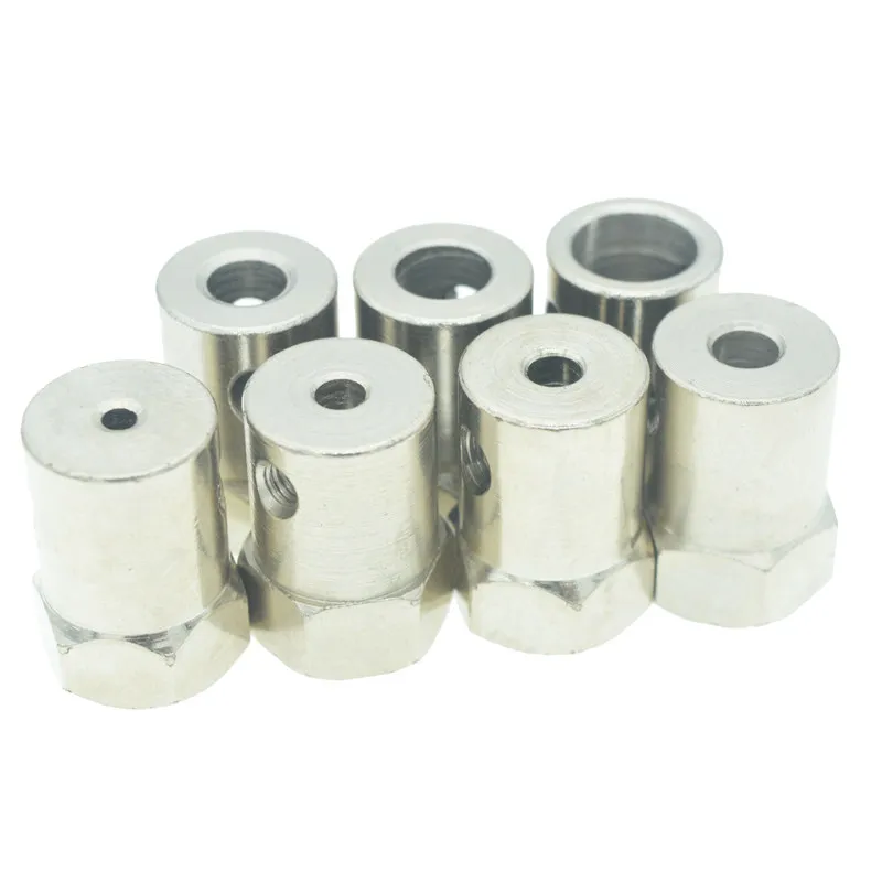 2/3/3.17/4/5/6/7/8mm Hexagonal Shaft Coupling Motor Transmission Shaft Coupler Connector Car Toy Wheels Tires Shaft Coupling