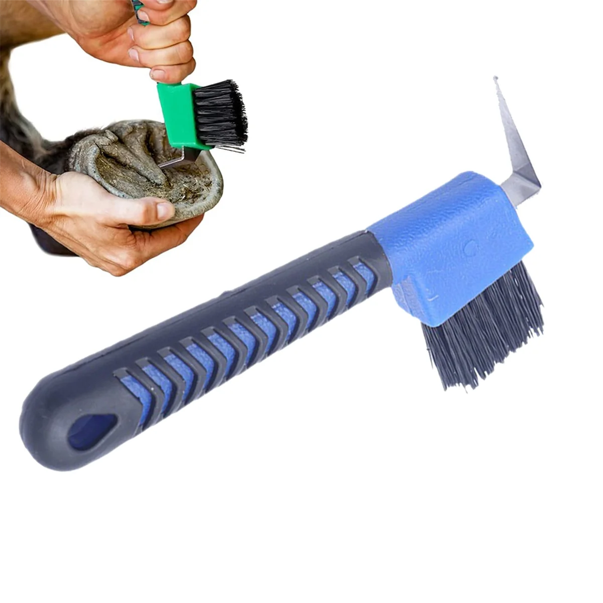 Sturdy Horse Hoof Pick Brush with Soft Handle Portable Hoofpick 3PCS