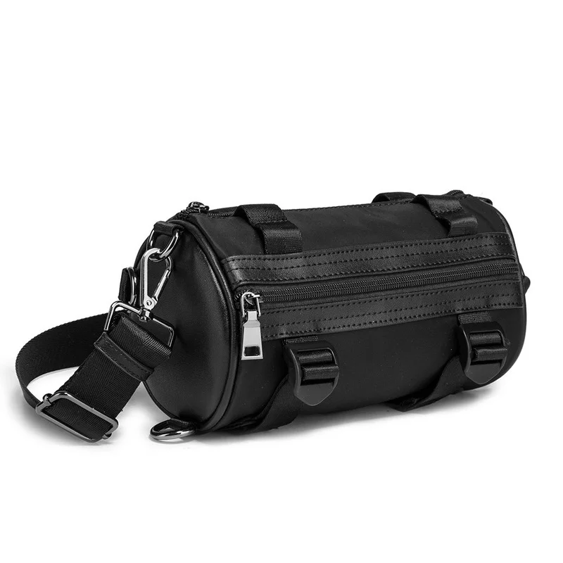 Bolso cruzado en forma de barril para hombre, bandolera Oxford, bandolera