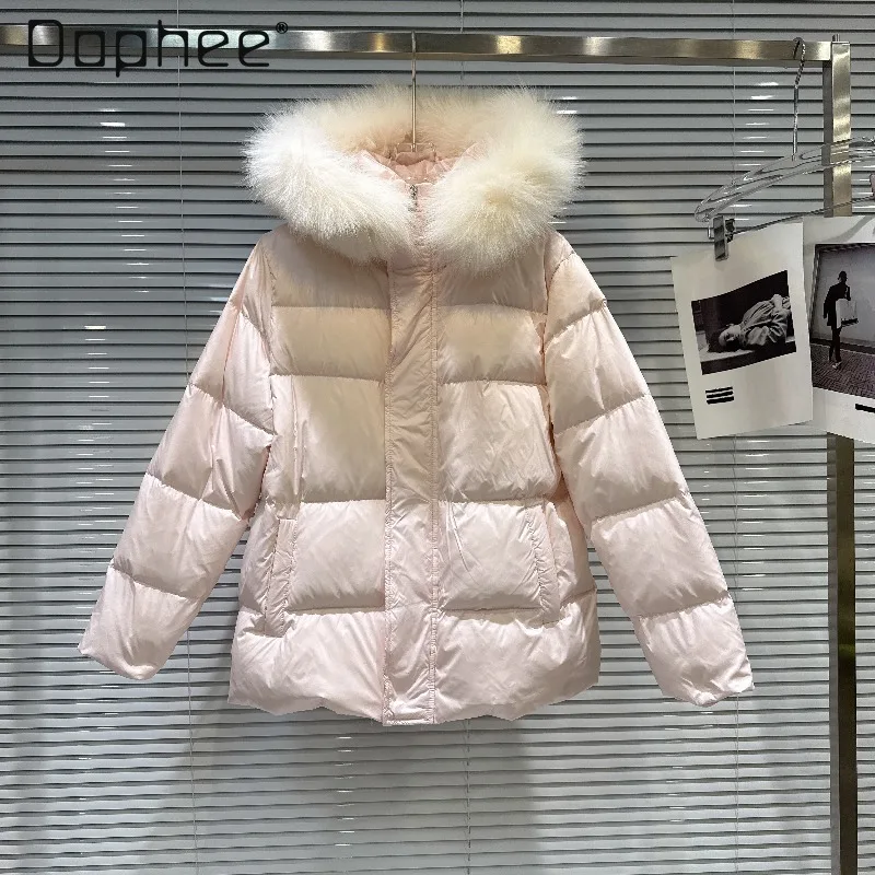 冬用エコフレンドリーファーカラーフード付きベルト付きスリムウォームコットンジャケットファッション無地多用途厚手コットンコート