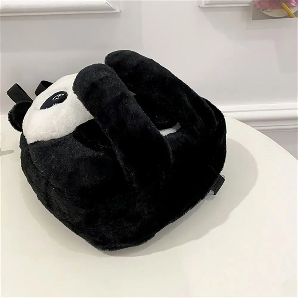 Cute Cartoon Plush Shoulder Bag Animals Panda Kindergarten Plush Backpack Plush Toy Coin Purse Baby School Bag Kids Phone Bag