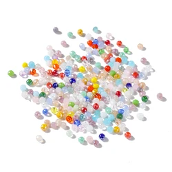 126/127Pcs/Lot 3/4mm Glass Crystal Faceted Beads Loose Spacer Beads for Handmade DIY Necklace Bracelet Jewelry Accessories