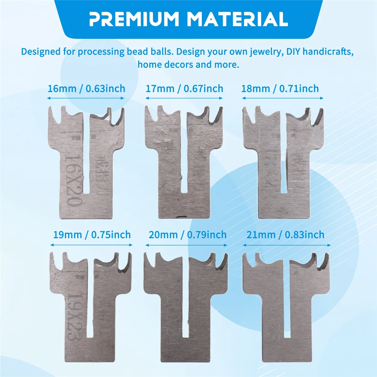 Buddha Bead Drill Bit 30 PCS Ring Drill Bit Set, 16-21 mm Blades Wood Ring Drill Bit Wooden Ring Maker Steel Wood Bead Drill Bit