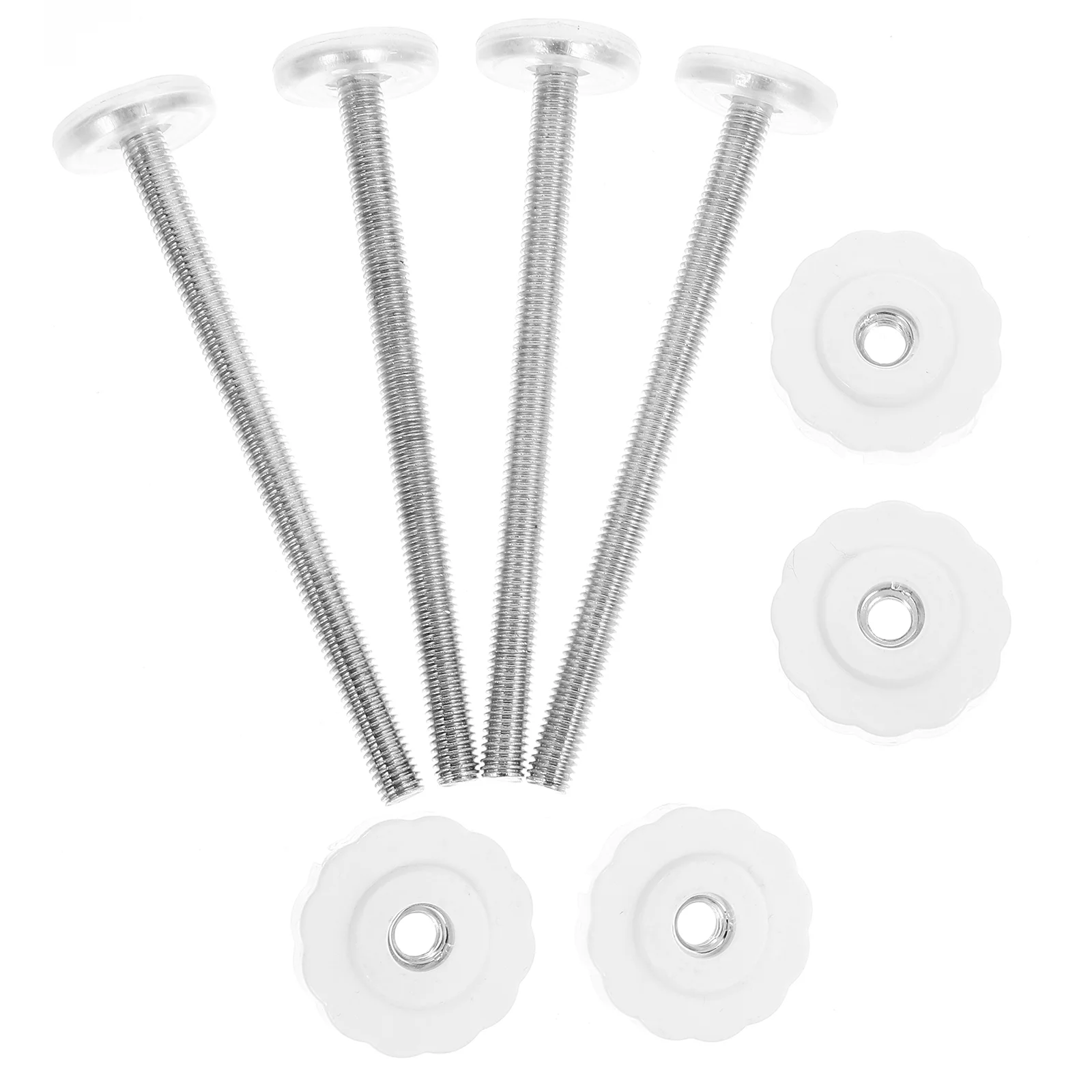 4 Pcs Baby Gate Hardware Pet Gates Tension Parts Door Bolt Replacement Threaded Spindle Rods ABS for