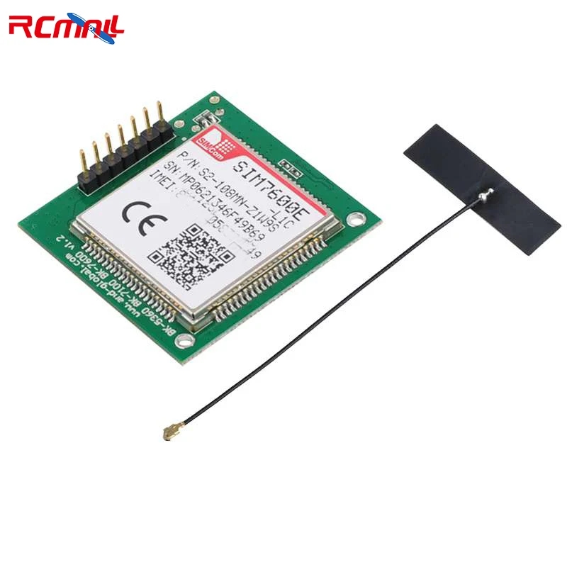 

RCmall Low Cost CAT1 SIM7600E-L1C Breakout Board, SIM7600E-L1C LTE Core Board with 4G GPS Antenna