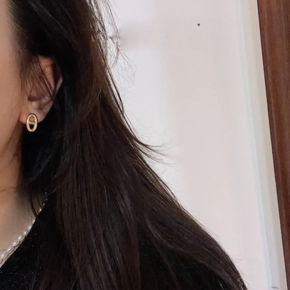 2Pcs European and American Retro Minimalist Hollow-Out Earrings, Hypoallergenic and Fade-Resistant, Hollow Design Adds Texture, Comfortable to Wear, Suitable for Everyone, Perfect for Daily Commuting, Dating, and Parties