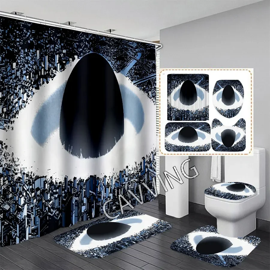 CAVVING 3D Print Akira Shower Curtains Waterproof  Bathroom Curtain Anti-slip Bath Mat Set Toilet Rugs Carpets  H01