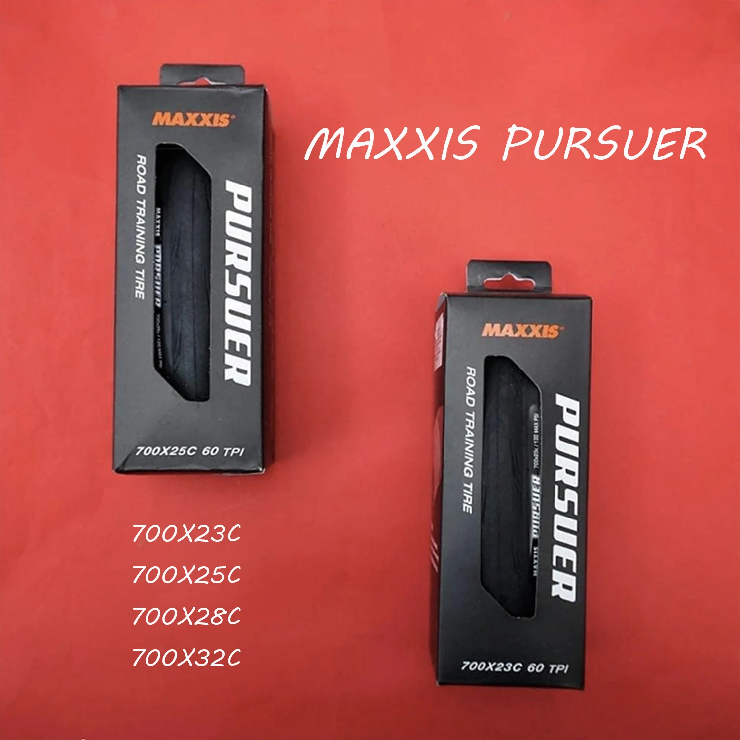 Maxxis Pursuer Road Bicycle Tire 700 x 25C 23C 28C 32C 60 TPI Folding Road Race Training Tires COMPETITION Original Barb-proof