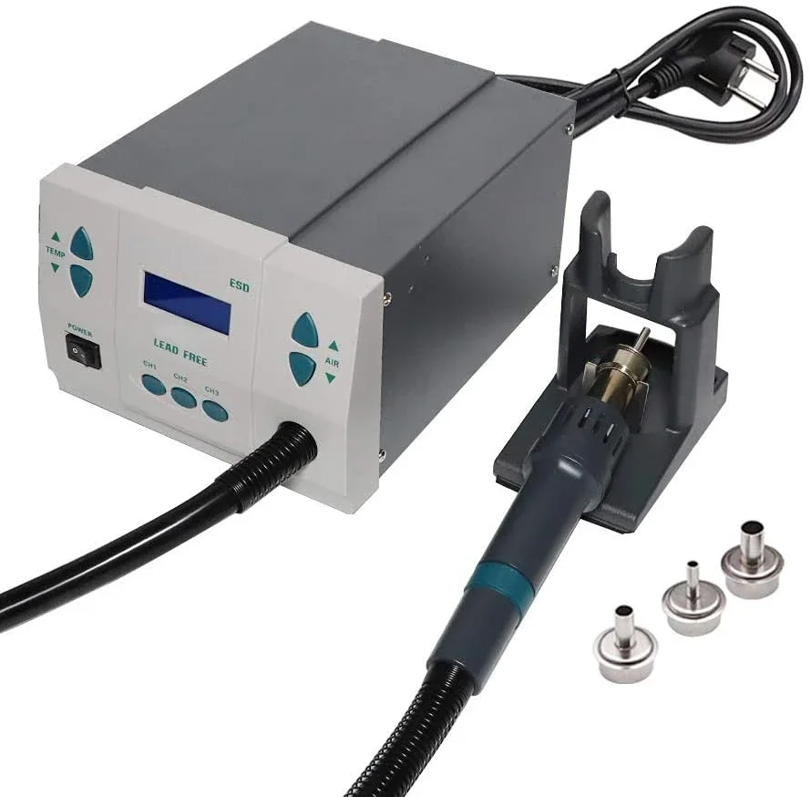 861DW Welding Equipment Hot Air Soldering Station Automatic Smd Lead-free Rework Station