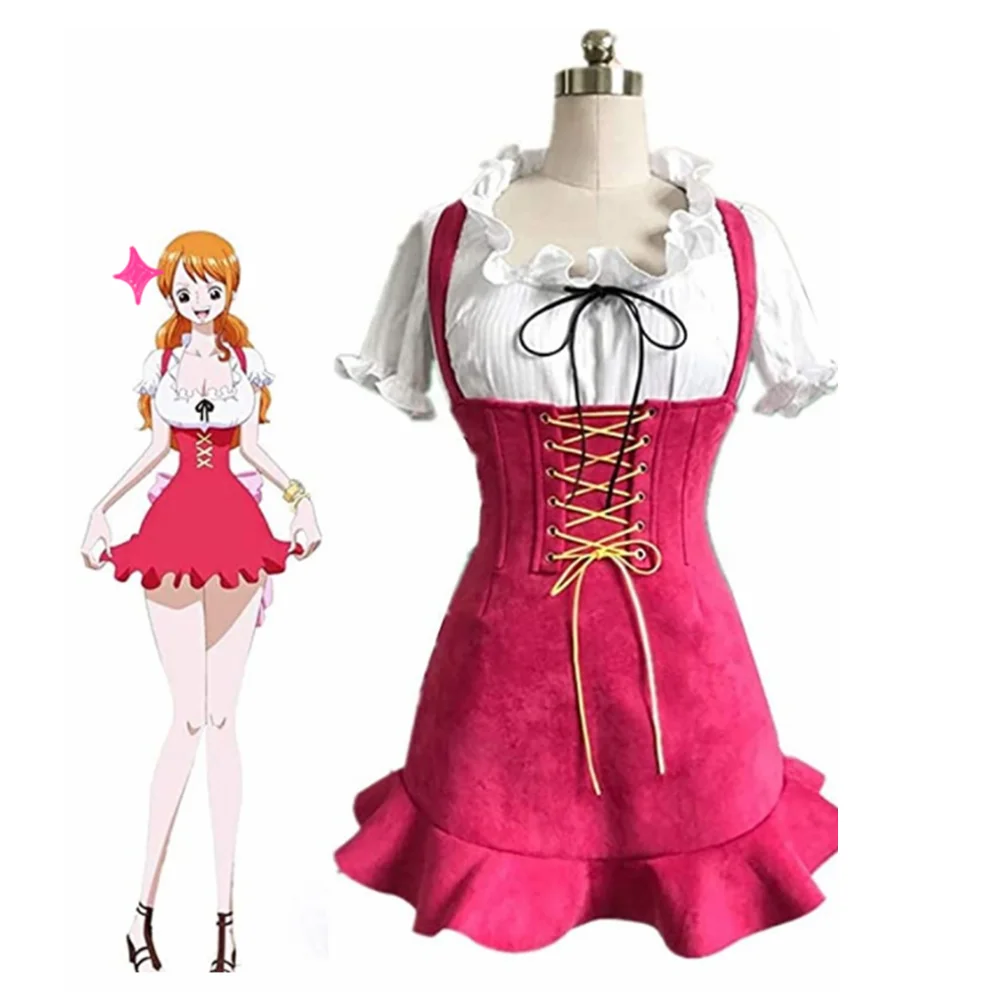 

Unisex Anime Cos Nami Cosplay Costumes Outfit Halloween Christmas Uniform Suits