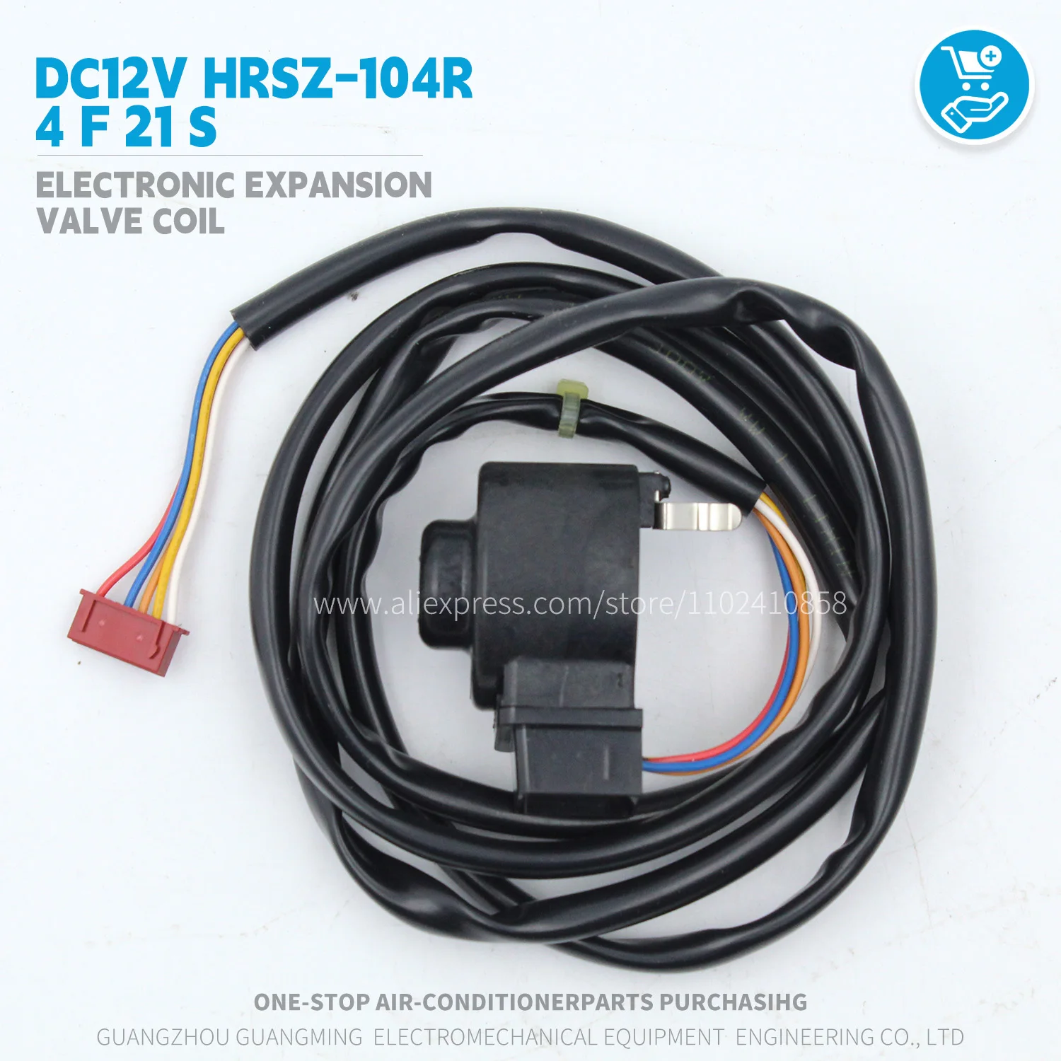 Bobina de válvula de expansión electrónica FUJIKOKI DC12V HRSZ-104R 4F21S para unidades exteriores de aire acondicionado Midea Gree LG HVAC VRF