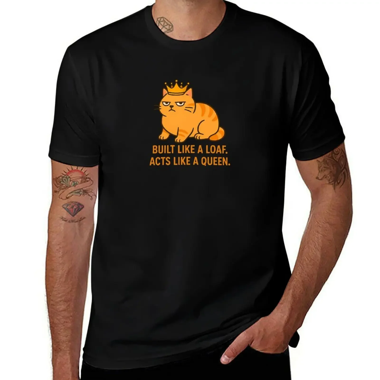 

Sassy Queen Cat – Built Like a Loaf T-Shirt summer tops anime shirt blue lock custom t-shirts slim fit t shirts for men