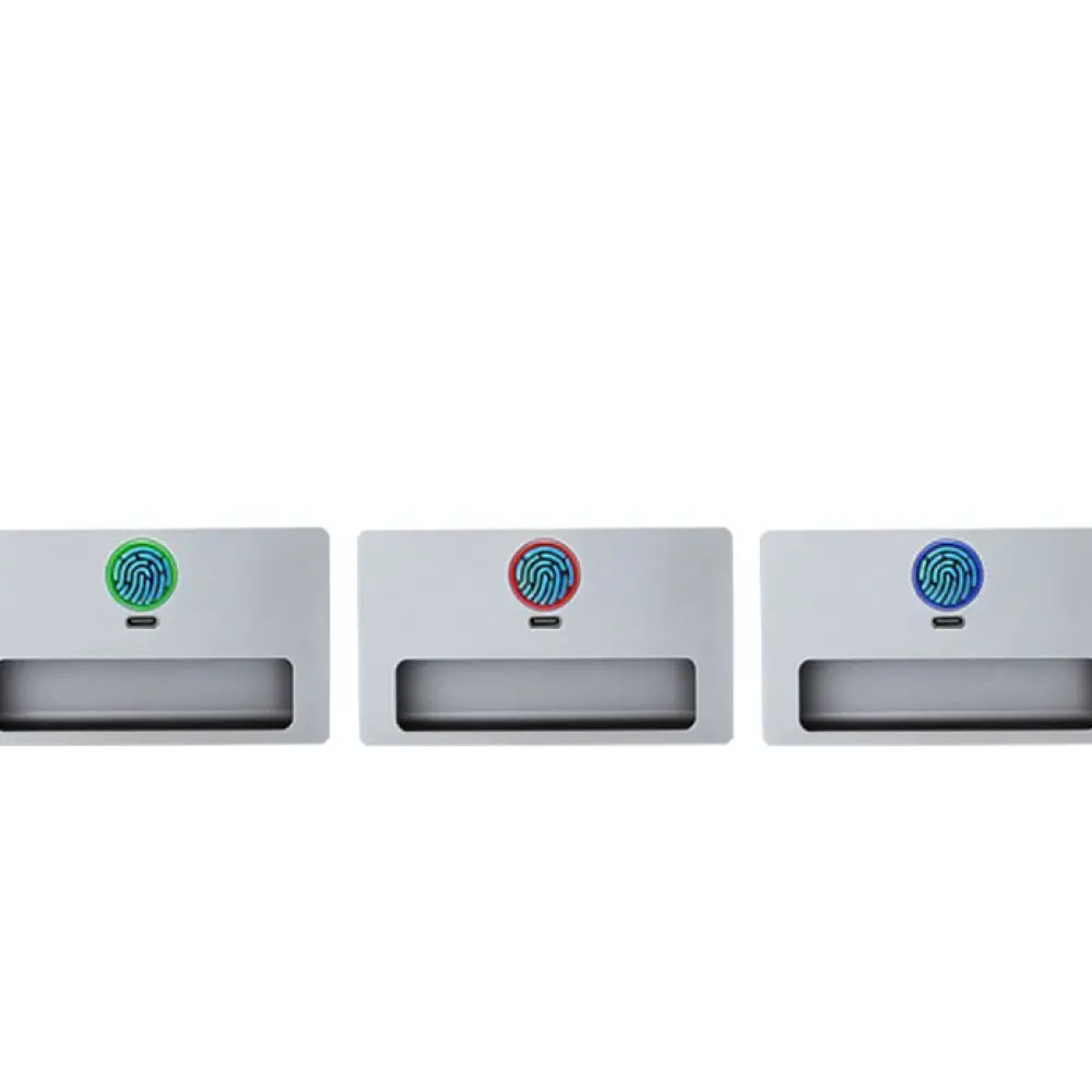 Keyless Fingerprint Electronic Lock Integrated Handle Security For Drawer Cabinet Office File Storage Furniture Access