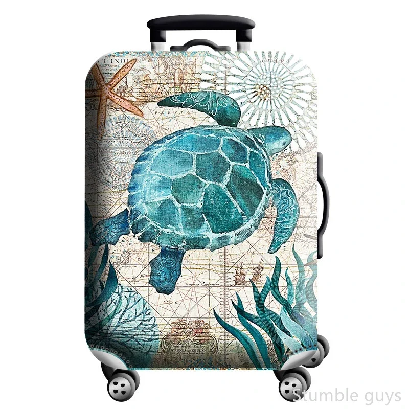 

Эластичный защитный чехол для чемодана, устойчивый к царапинам, пыленепроницаемый, прочный, моющийся, подходит для деловых поездок, 18-32 дюйма.