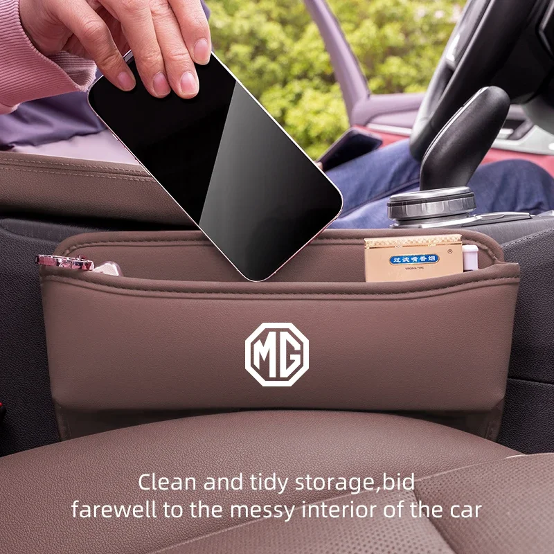 MG ZS HS MG3 MG5 MG6 MG7 GT GS Seat Gap Organizer PU Leather Crevice Storage Pocket Bag