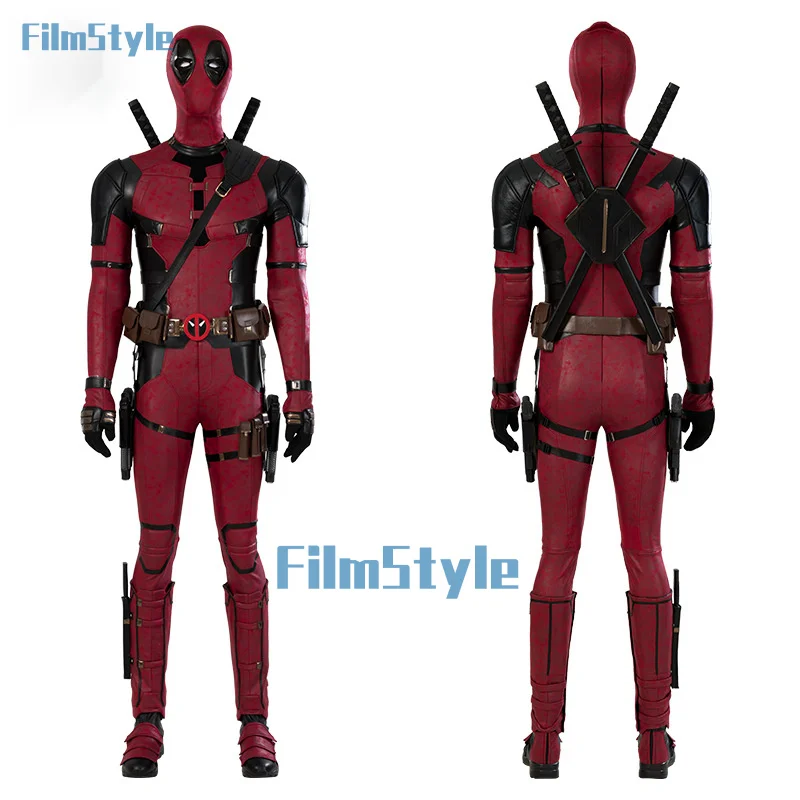 Movie deadp 3 Wolverine cosplay cosutme Wade Winston Wilson jumpsuit Zentai adult men Halloween pool mask props outfit full set