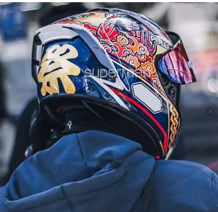 

Полнолицевой мотоциклетный шлем X14 mo 2.1.3 Lucky Cat 2, шлем для езды по мотокроссу, гоночный мотоциклетный шлем Casco De Motocicleta